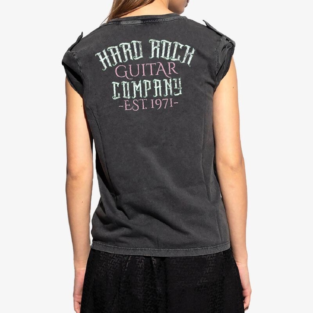 Hard Rock Guitar Company Las Vegas Gray Bling Shirt - Size Medium